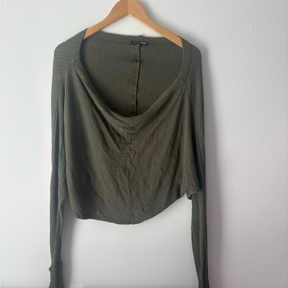 Fashion Nova Off Shoulder Long Sleeve Women's Top